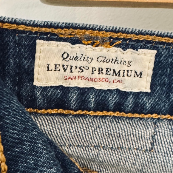 Levi's 501 Premium straight High rise button fly Light Blue Size 27 big E - Picture 11 of 15
